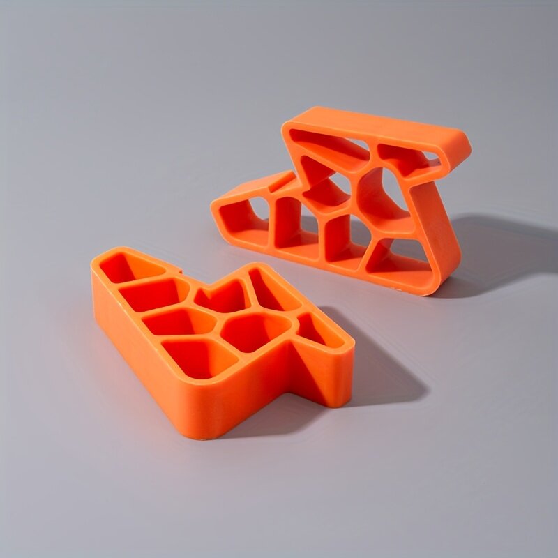 Упор для раздвижных дверей и окон с 3D-принтом, оранжевый, комплект 2 шт.