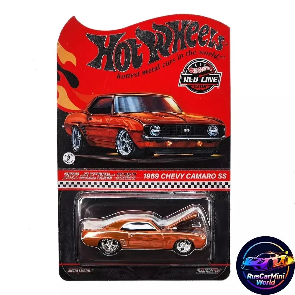 Коллекционная машинка Mattel HotWheels Collectors 1969 Chevy Camaro Ss