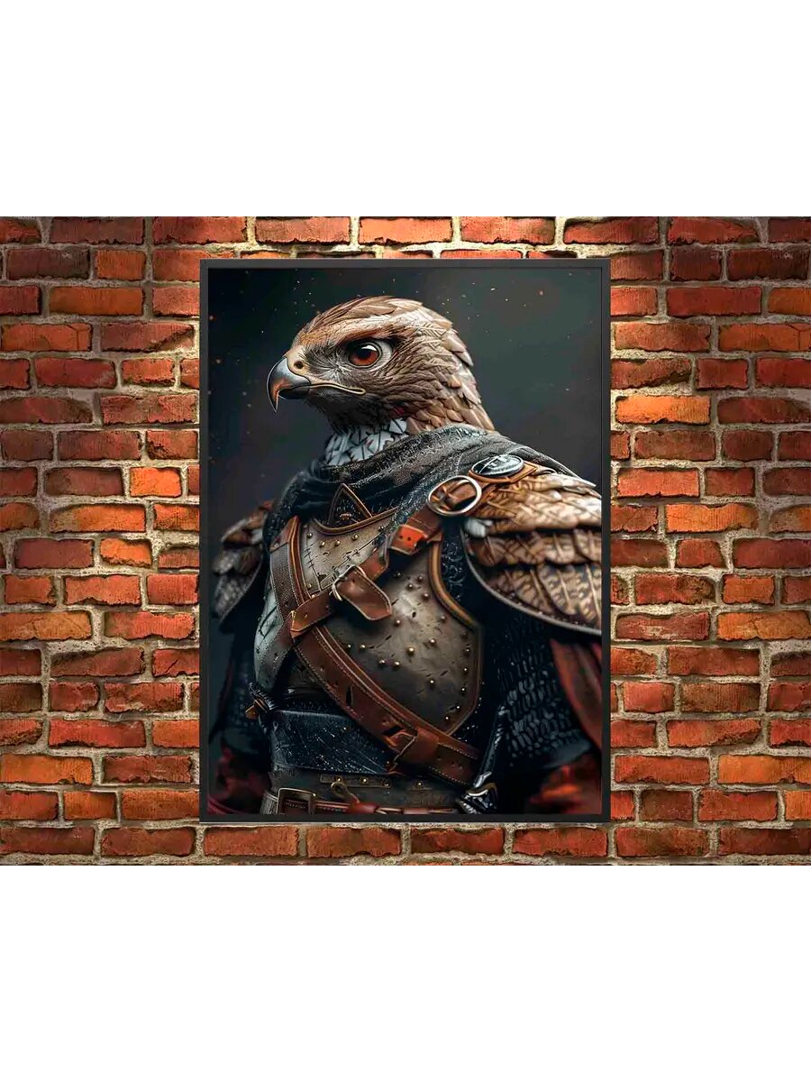 Рыцарь-птица-сокол 2, Плакат 30x42см