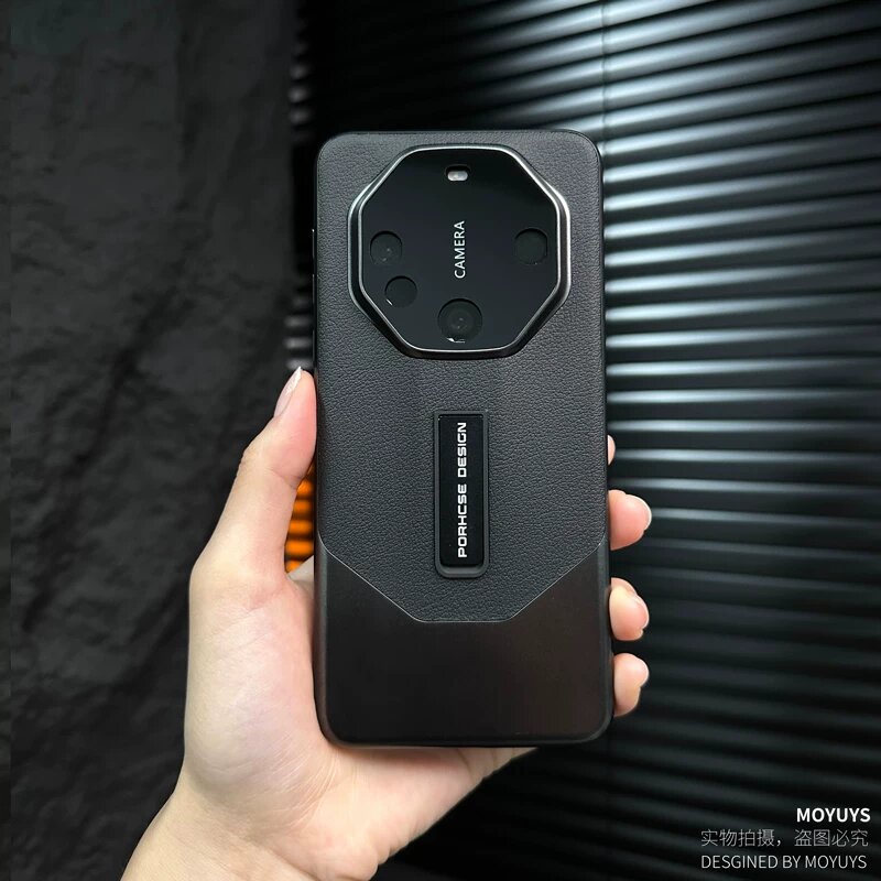 Чехол для Huawei Mate 60 с подставкой, черный, прочная полная защита для повседневного использования