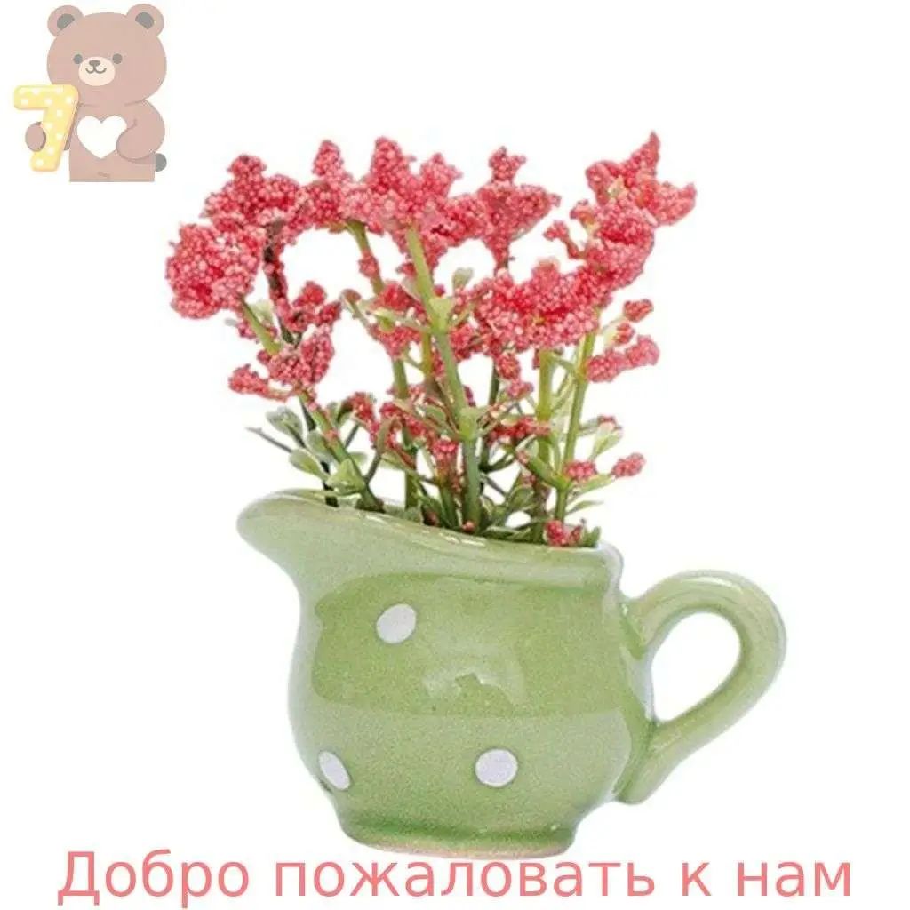 Маленькая керамическая магнитная ваза для холодильника, проект для цветов, креативный декор, - B