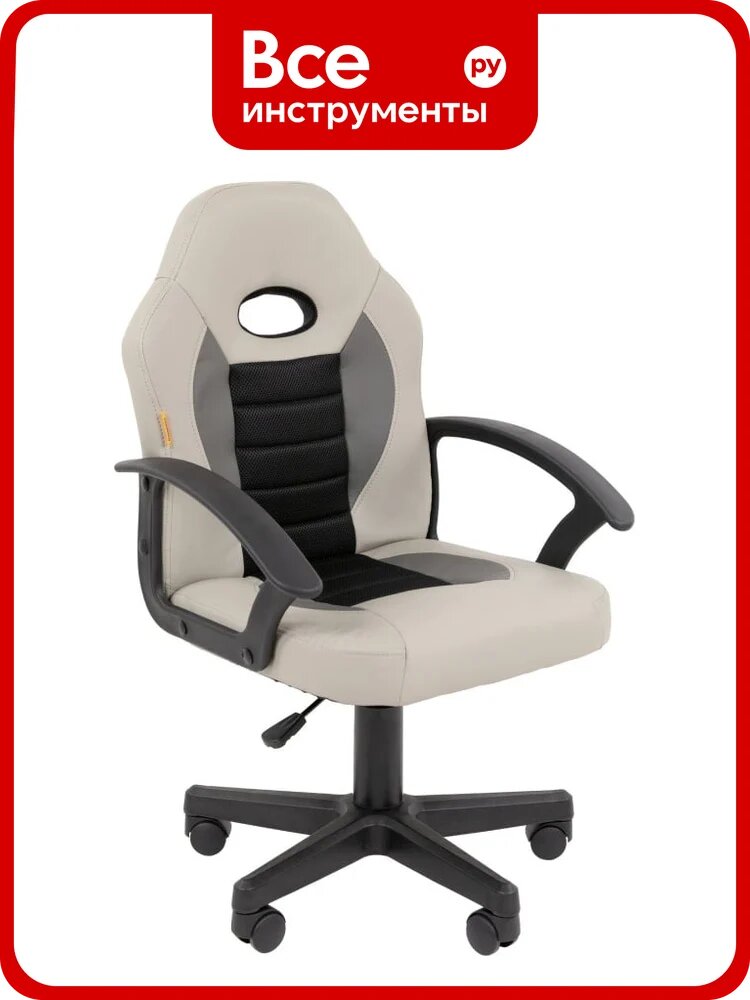 Кресло CHAIRMAN Kids 111 экокожа серый 00-07202590