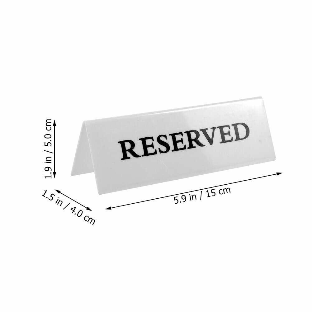 6 Штук Знаки Reserved Для Свадебной Вечеринки Знак Резервирования Мест Размер 15.00X5.00X4.00Cm