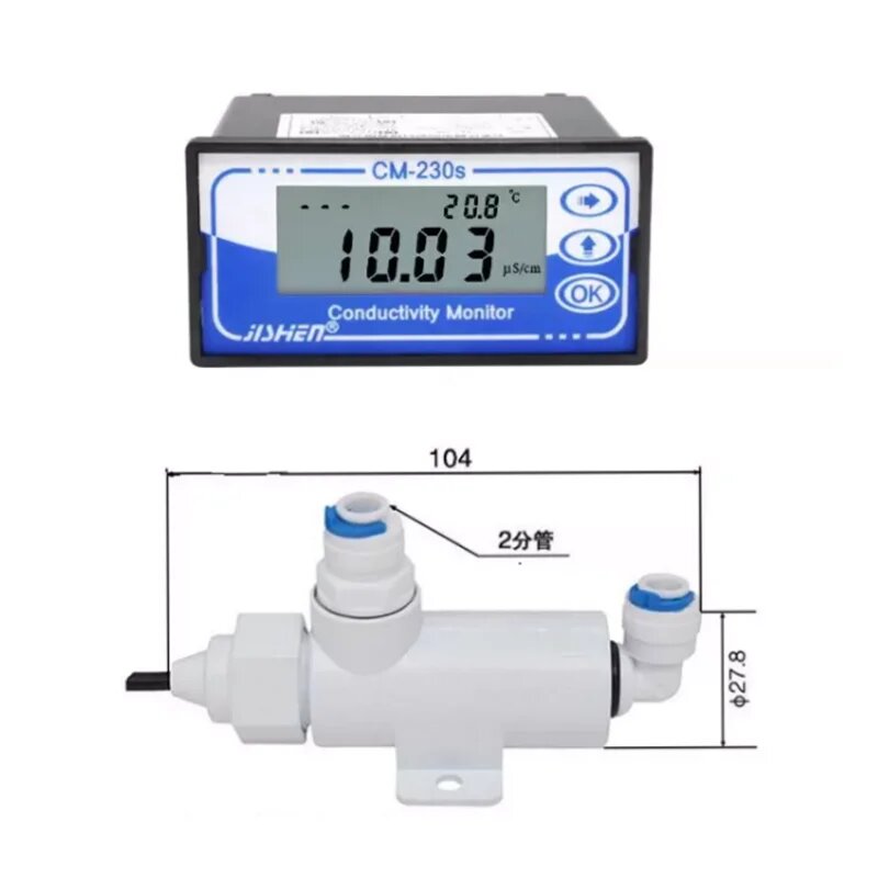 Датчик проводимости воды CM-230 XIN NUO QI sensor and meter