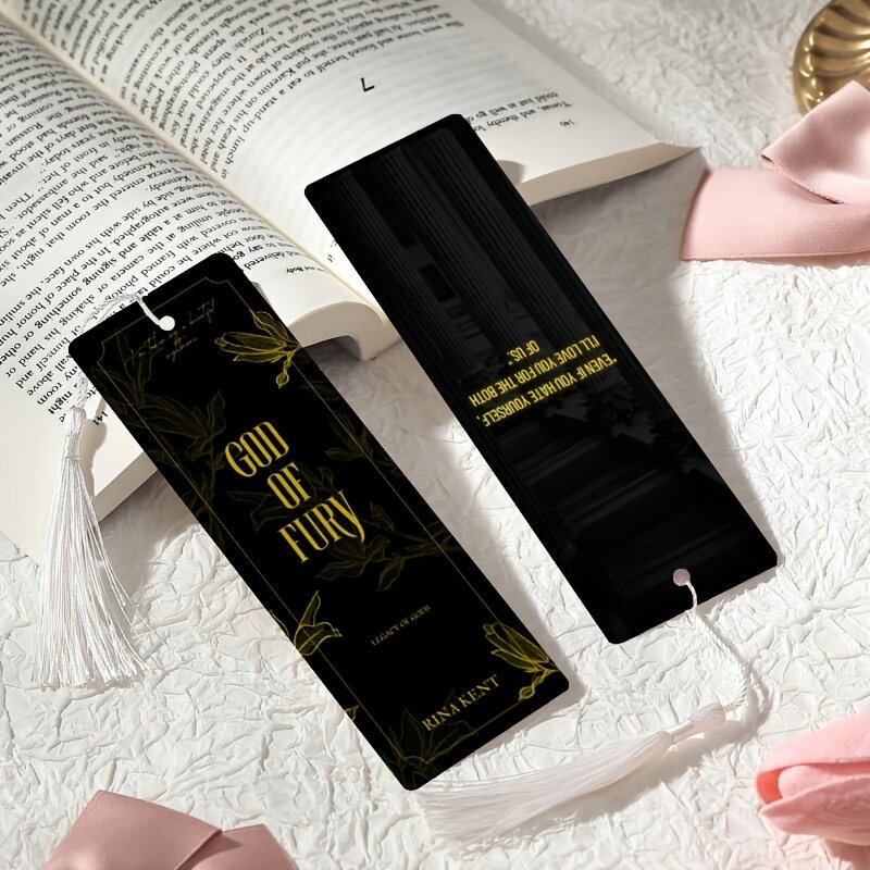 Закладки для книг из ПЭТ с рисунком, 2 шт, модель SQ