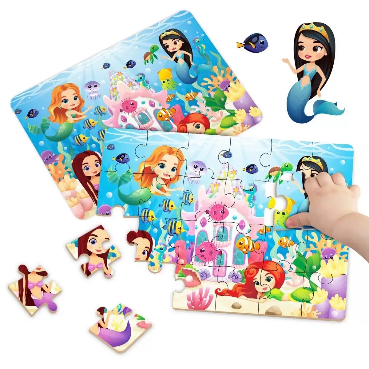 Детский пазл "Русалочка" Datgo, 1set5