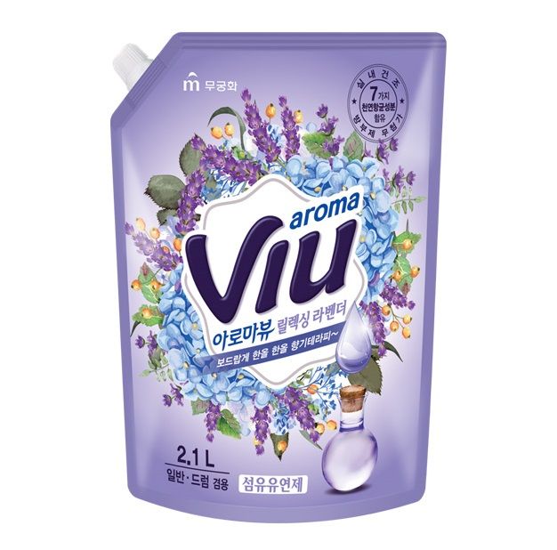 MUKUNGHWA "Aroma Viu Relaxing Lavender" с ароматом средиземноморской лаванды и антибактериальным эффектом 2,1 л (мягкая упаковка с крышкой).