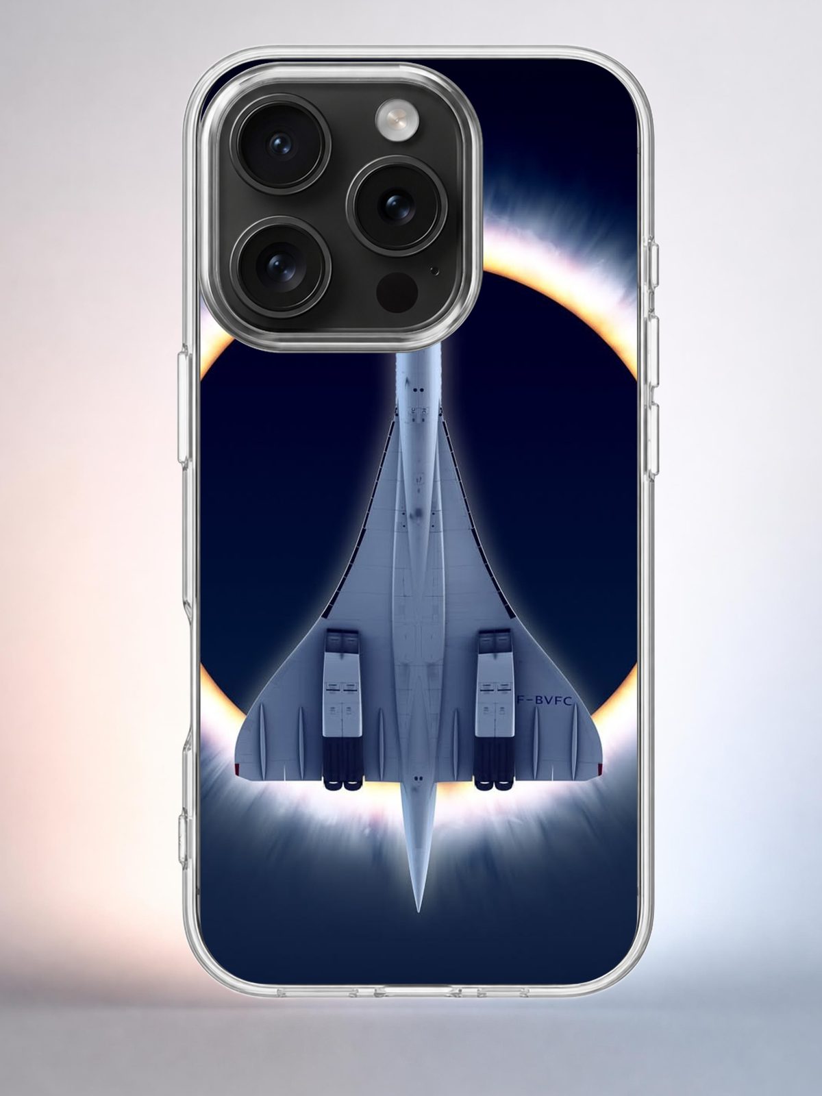 Чехол iPhone 15 Pro Конкорд самолет Y2K Indie Sleaze