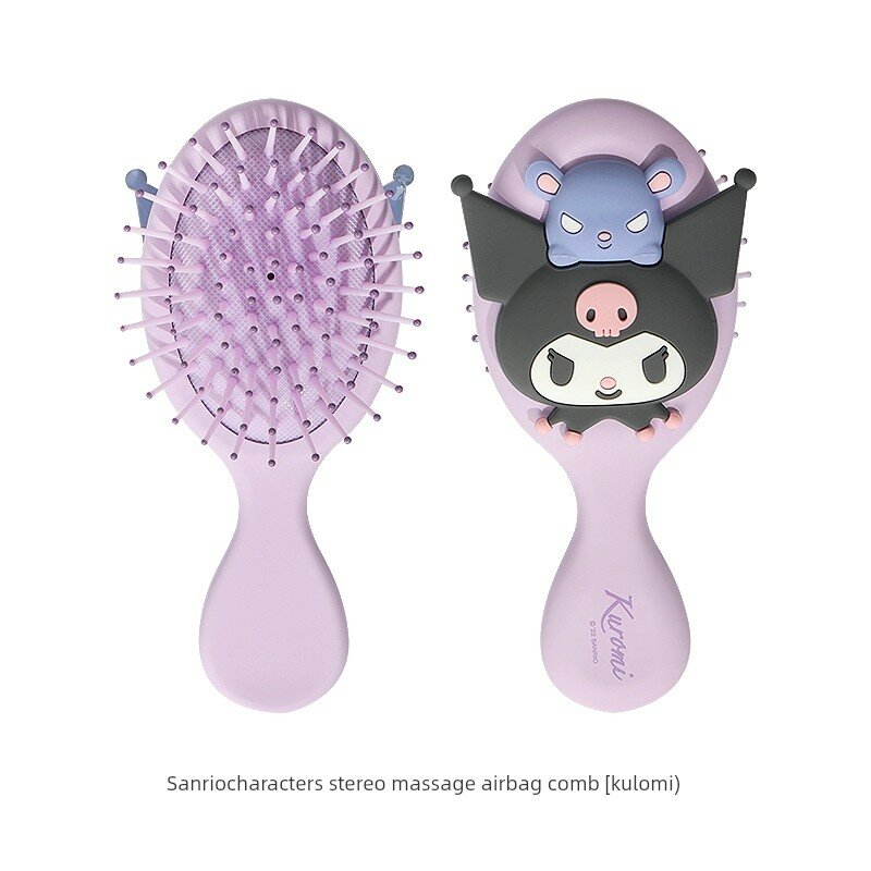 Расческа Miniso Sanrio Cinnamoroll 3D с массажными воздушными подушечками для девочек, антистатическая расческа с