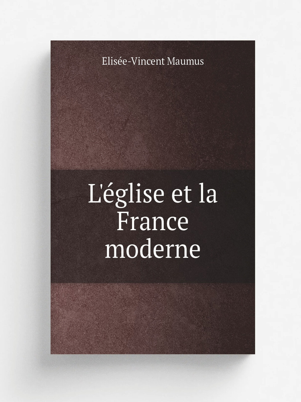 L'. glise et la France moderne | Elis. e-Vincent Maumus | 1897 | Paris : V. Lecoffre | Репринт