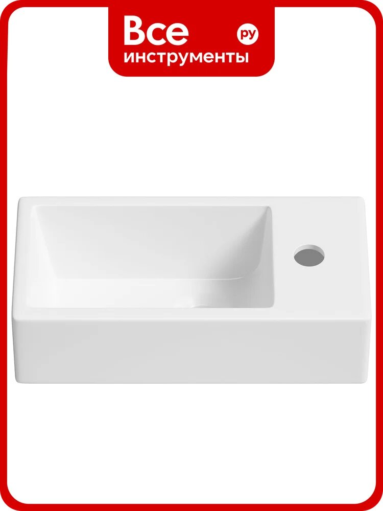 Настенная или накладная раковина Lavinia Boho Bathroom Sink, рукомойник 41х21 см, с отверстием 33311023