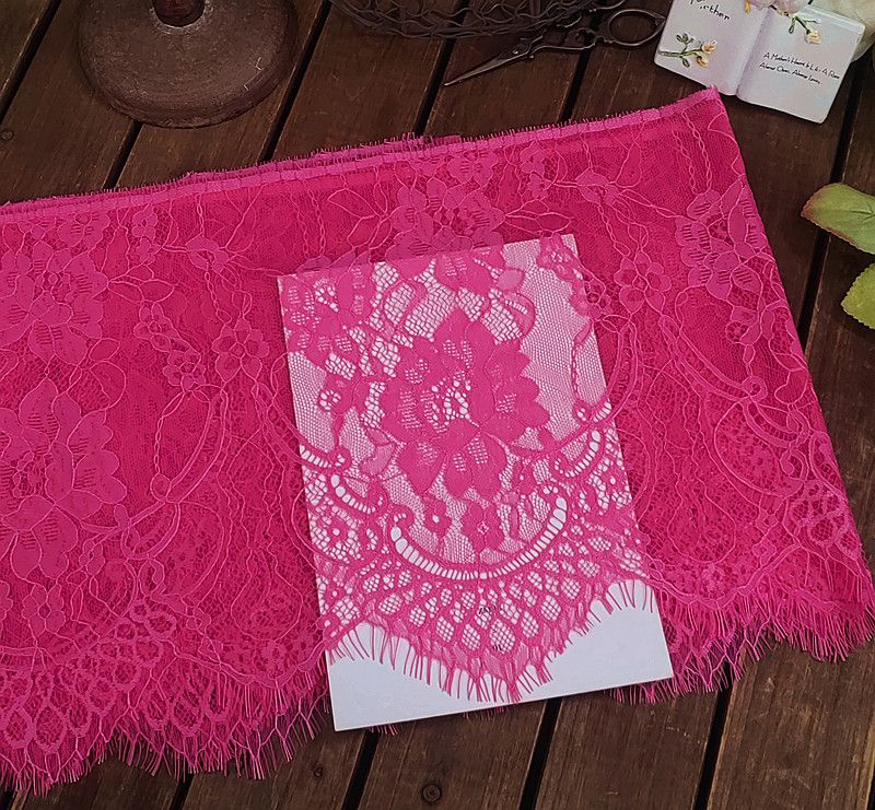 Ткань кружево с вышивкой 26 см ширина 3 м длина для DIY одежды и аксессуаров