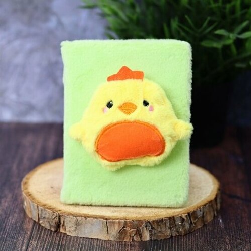 Блокнот плюшевый Ilikegift «Duck», green