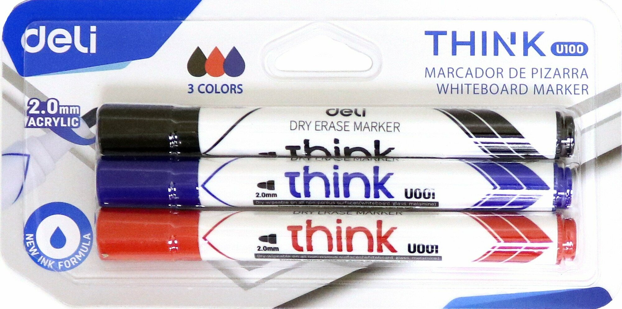 Набор маркеров для досок, 3 цвета (CU100)
