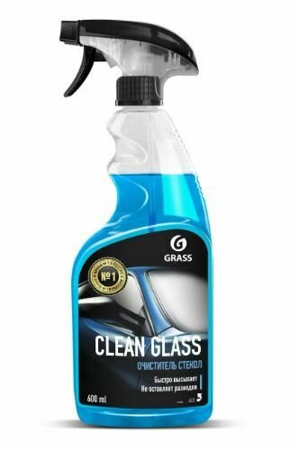 Grass Очиститель стекол и зеркал "Clean glass", Универсальный, нейтральный ,600 мл