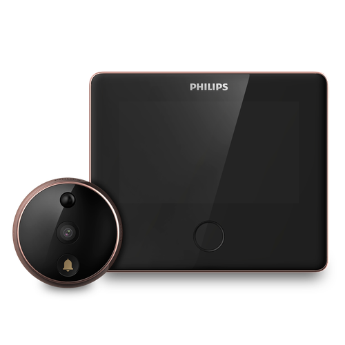 Дверной Wi-Fi видеоглазок - Philips EasyKey Smart Door Viewer DV001, цвет медь - видеоглазок на входную дверь