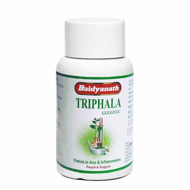 Трифала Гуггул Triphala Guggulu Baidyanath 80 таблеток