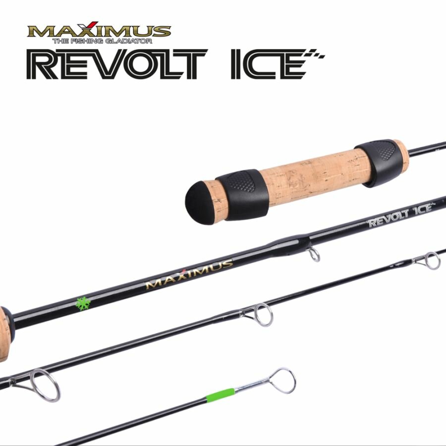 Удочка зимняя для рыбалки Maximus Revolt Ice 26MH длина 65 см тест до 40 гр на судака