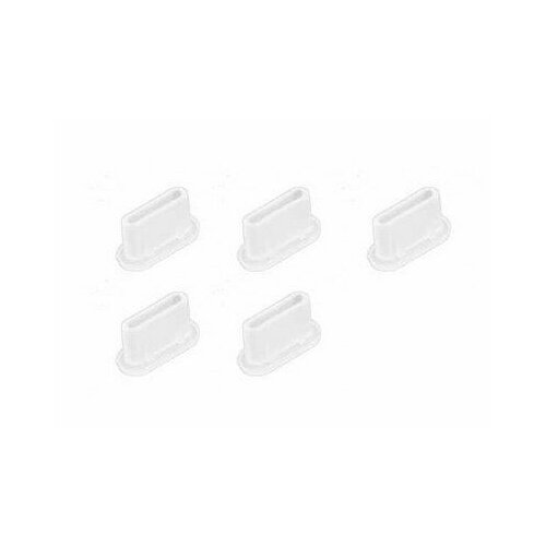 5 шт. силиконовая заглушка в разъем Type-C (прозрачная)