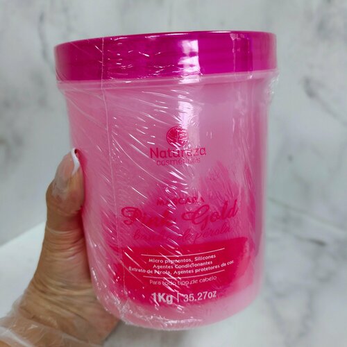 Маска-глянец для волос NATUREZA Pink Gold 1000 ml