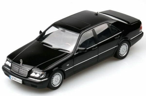 MERCEDES-BENZ S600 (W140) 1997 Black, масштабная модель коллекционная