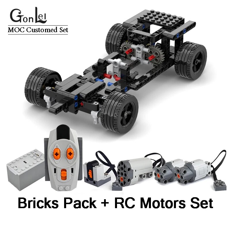 MOC Электроника Радиоуправляемый Автомобиль Дрифт, PDF Guide by Email, Серый, Унисекс