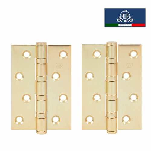 Петли дверные универсальные накладные 100х70 мм матовое золото PDP H0307 2 штуки 1241₽
