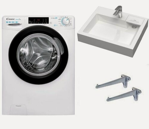 Изображение товара Стиральная машина Candy smart pro CSO34 106Tb1/2-07 (с паром) с раковиной Энигма 55