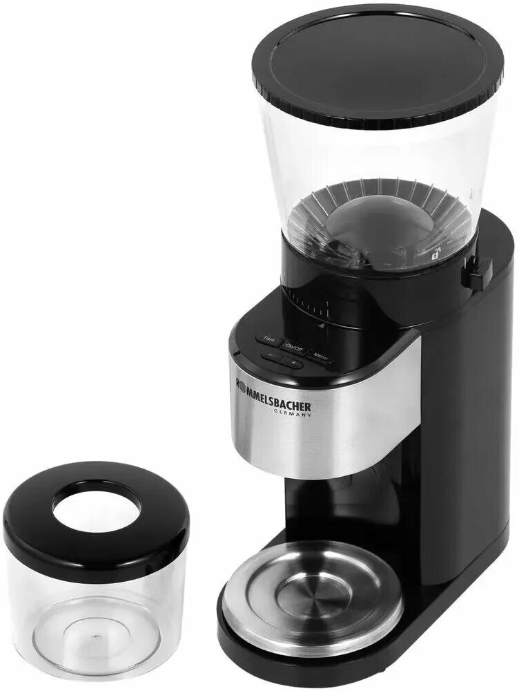 Кофемолка Rommelsbacher EKM 500 жернова регулировка помола черная 400г