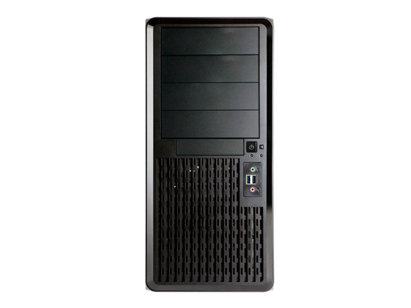 Корпус серверный Midi Tower InWin PE689 Black 750W P75F 80plus Gold USB3.0*2+A(HD)+front fan 120mm*1+rear fan 120mm*1+ 2*2SATA+1*1SATA+Intrusion Switch/ holes for SL20” RACKMOUNT