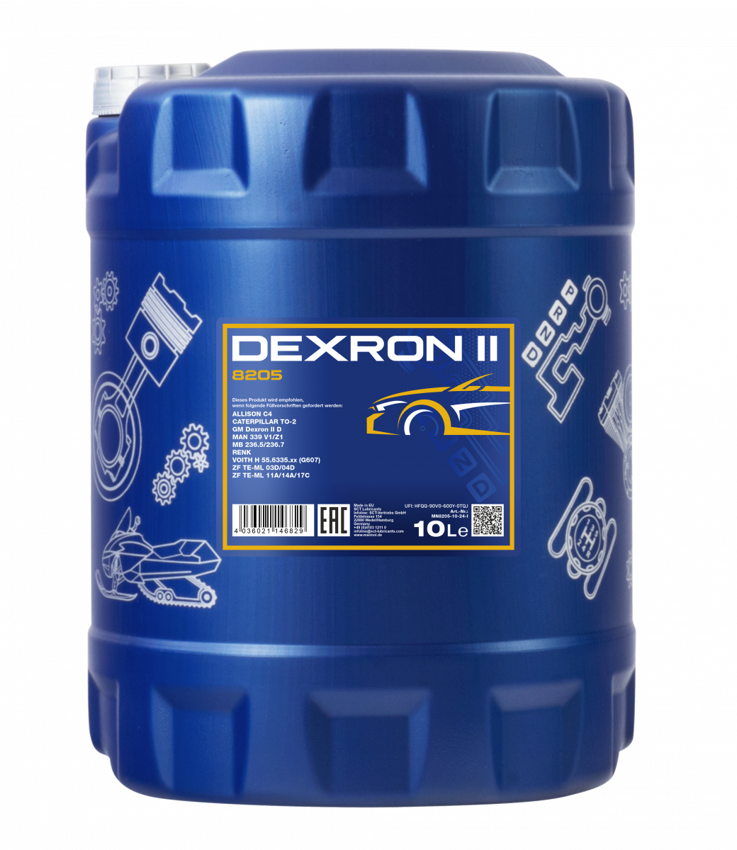 Масло трансмиссионное Mannol, Dexron II, минеральное, 10 литров