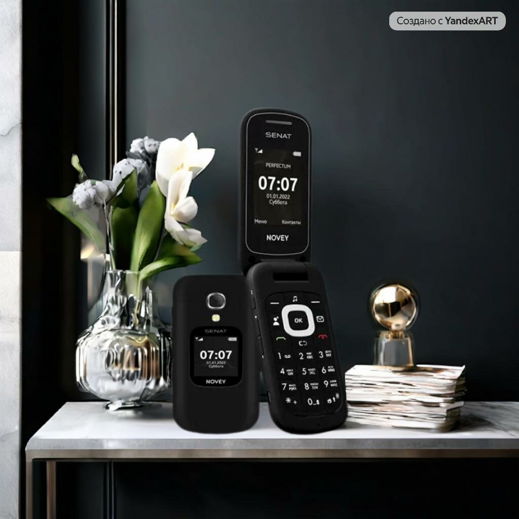 Мобильный телефон Novey "Senat SC1"черный, кнопочный телефон CDMA