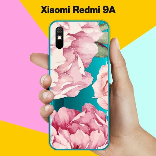 Силиконовый чехол Пионы на Xiaomi Redmi 9A силиконовый чехол на xiaomi redmi 5a пионы для сяоми редми 5а