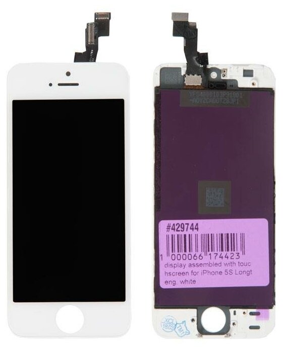 Дисплей в сборе с тачскрином для Apple iPhone 5S AAA белый
