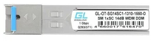 SFP трансивер GIGALINK GL-OT-SG14SC1-1310-1550-D