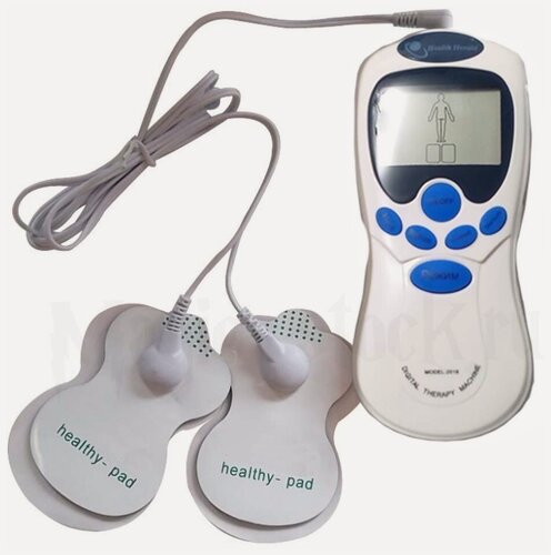 Изображение товара Электрический массажер Микротоковый акупунктурный электромассажер для мышц шеи, спины, ног. Цифровой меридиан импульсный прибор для похудения. Loloki