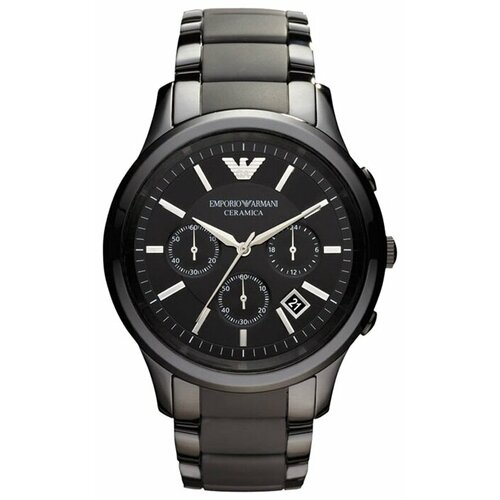 Наручные часы EMPORIO ARMANI Ceramica AR1452, черный, коричневый