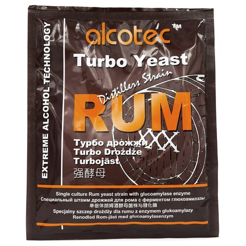 Спиртовые турбо-дрожжи Alcotec Rum Turbo, 70 г