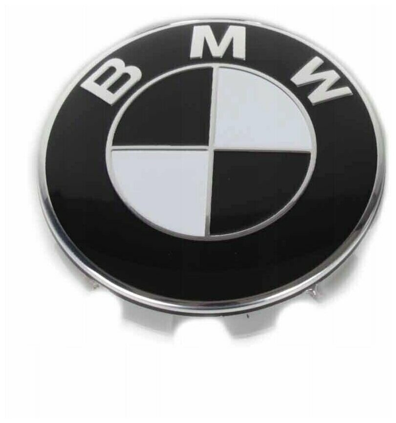 Колпачки заглушки на литые диски для BMW (БМВ)G SERIA цвет черно белый