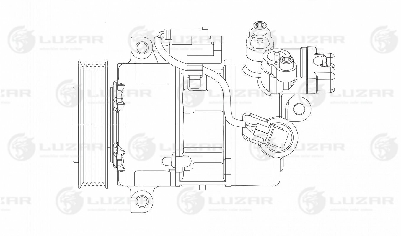 Компрессор кондиционера для автомобилей BMW 3 (E90) (05-)/1 (E81) (04-) LUZAR - фото №17