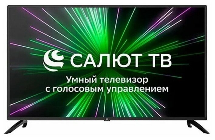 Телевизор BQ 55SU02B, 55", 3840x2160, DVB-T2/S/S2, HDMI 3, USB 2, SmartTV, чёрный