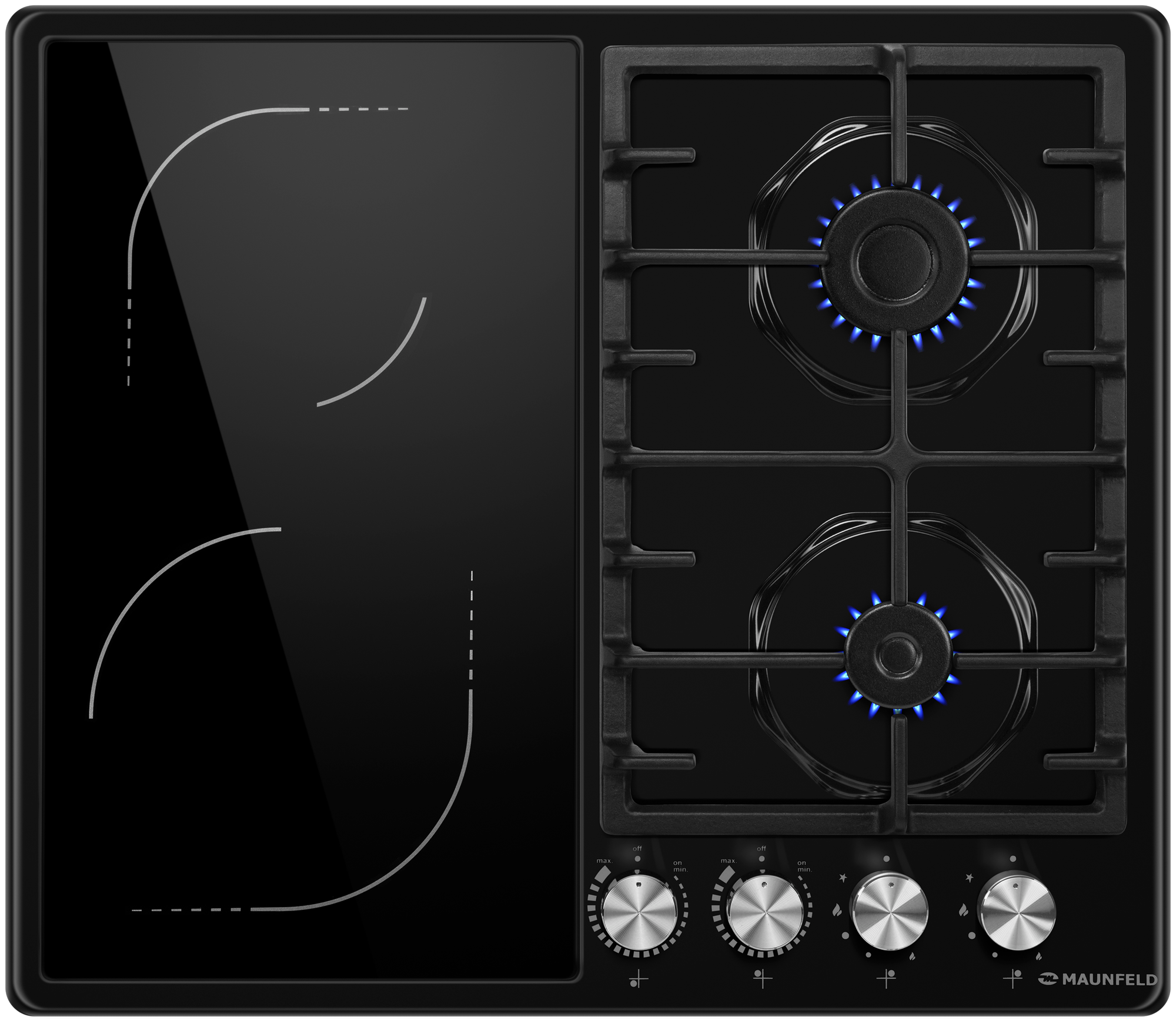 Комбинированная варочная панель Maunfeld EEHE.642VC.3CB/KG