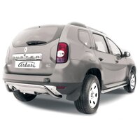 Autofamily Защита заднего бампера d57 "скоба" Arbori нерж. сталь для RENAULT Duster 2010-2015 / Рено Дастер