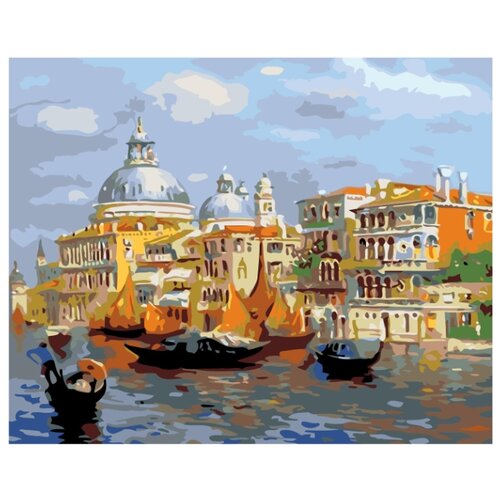 Венецианские каналы Раскраска по номерам на холсте Живопись по номерам картина по номерам узкие каналы 40х50 см