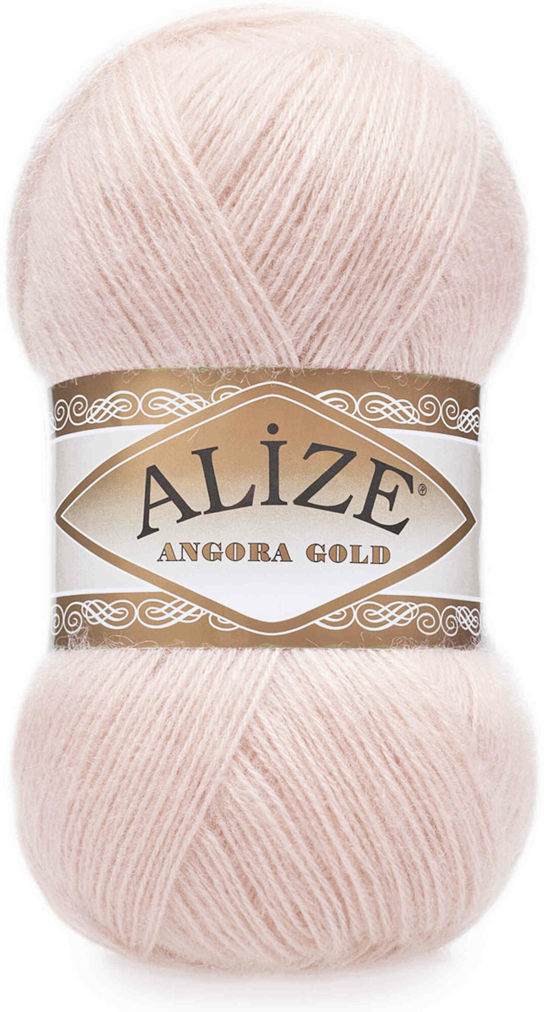 Пряжа Alize Angora Gold жемчужно-розовый (271), 80%акрил/20%шерсть, 550м, 100г, 1шт