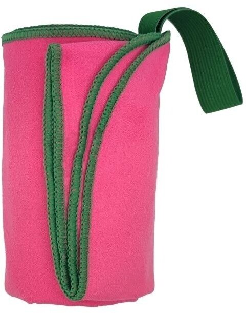 Полотенце спортивное для бассейна 50x100 розово-зеленое - фотография № 8
