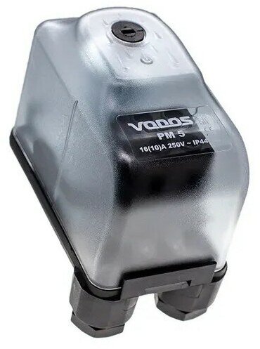 фото Реле давления PM/5 VODOS со шкалой и прозрачной крышкой для насоса