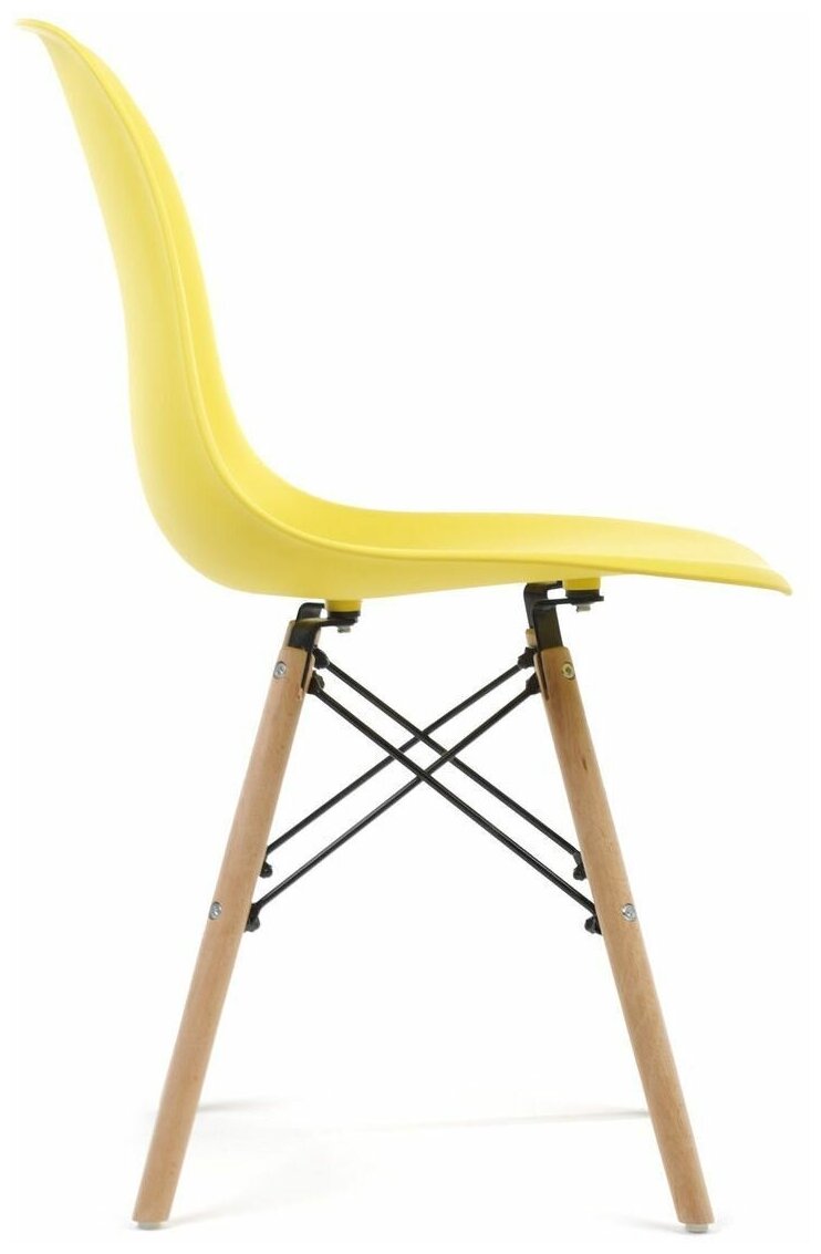 Комплект кухонных стульев для дома CH 20, 4 шт, CH 20, пластик желтый, - фотография № 4