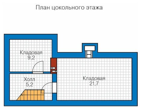 Проект газобетонного дома Catalog-Plans-58-70B (167,98кв.м, 14,2x12,5м, газобетон 400) - фотография № 2