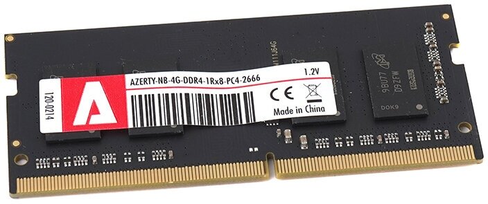 Оперативная память для ноутбука (SODIMM) 4 Gb Azerty DDR4 2666 МГц